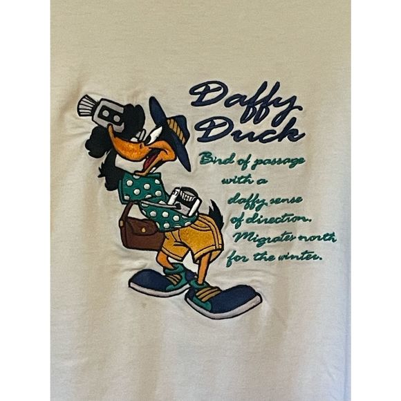 1994 Daffy Duck authentic embroidered tee - Picture 2 of 7
